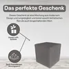 Best For Home | Würfel Pouf Hocker | Anthrazit Poof Produktbild-Vorschau 5