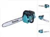 A teal and black chainsaw with a silver bar is shown against a white background. Produktbild-Vorschau