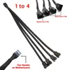 Lüfter Verteiler Splitter 1x Buchse 4x Stecker PWM Y Kabel Produktbild-Vorschau 1