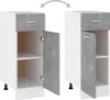 vidaXL Schubunterschrank Lyon Betongrau 30x46x81,5 cm Produktbild-Vorschau 4