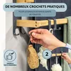 Porte-serviettes Eluno avec 2 barres et 6 crochets - barre Voir les images du produit 5