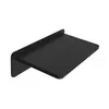 A black shelf mounted on a white background. Produktbild-Vorschau