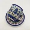 Tasse mit Untertasse Bunzlauer Keramik Unikat  300ml Produktbild-Vorschau 3
