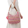 Farbenfrohe Boho-Umhängetasche – geräumige Damenhandtasche Produktbild-Vorschau 2