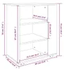 vidaXL Skříň na kolečkách Smoked Oak 60x35x75 cm Materiál Náhled obrázku produktu 8