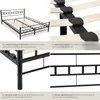 Lit design moderne avec sommier - 200 x 180 cm, noir Voir les images du produit 5