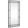 vidaXL Nástěnné zrcadlo černé 40x80 cm obdélníkové železné Náhled obrázku produktu 1