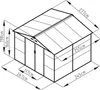 Zahradní domek G21 GAH 706 - 277 x 255 cm, hnědý Náhled obrázku produktu 6