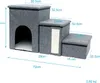 Intirilife Faltbare Hundetreppe mit 3 Stufen in Grau Produktbild-Vorschau 2