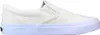 A side view of a single white Vans slip-on shoe. Produktbild-Vorschau