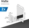 2x Handtuchhaken ohne Bohren selbstklebend Chrom Produktbild-Vorschau 3