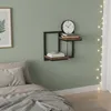 Półka ścienna Relaxdays, styl industrialny, metal i Podgląd zdjęcia produktu 2
