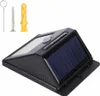 A solar-powered wall light with motion sensor and its accessories are displayed on a white background. Náhled obrázku produktu
