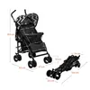 A product image showing a stroller in its open and folded states with dimensions indicated by text and lines. Náhled obrázku produktu