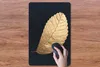 MuchoWow® Mauspad Mousepad Gold - Blätter - Schwarz - Produktbild-Vorschau 3