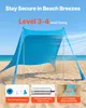 Tente de plage VEVOR avec protection solaire (UPF 50+) Voir les images du produit 4