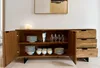 WOHNLING Sideboard 175x76x40 cm Akazie Massivholz Kommode Produktbild-Vorschau 7