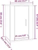 vidaXL TV-Wandschränke 2 Stk. Betongrau 40x34,5x60 cm Produktbild-Vorschau 8