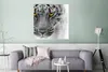 MuchoWow® Poster Leopard - Augen - Schwarz - Weiß 75x75 cm Produktbild-Vorschau 5