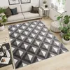 Teppich Wohnzimmer Schlafzimmer Kurzflor Modern Design Produktbild-Vorschau 1