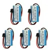 Five Mitsubishi lithium batteries with wires and connectors are arranged in a grid on a white background. Produktbild-Vorschau
