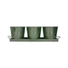 Kovový podnos se 3 květináči Mary's Garden Supplies, 52 cm, Náhled obrázku produktu 2