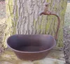 Wanne mit Deko-Wasserhahn Eisenbottich Blumentopf Produktbild-Vorschau 1
