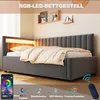Flieks Hydraulisches Polsterbett Schlafsofa 90x200cm mit Produktbild-Vorschau 7