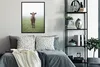 MuchoWow® MuchoWow® Gerahmtes Poster Kuh - Nebel - Gras Produktbild-Vorschau 5