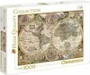 A Clementoni puzzle box featuring an old world map. Podgląd zdjęcia produktu