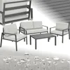 tectake® Sitzgruppe Göteborg mit Tisch Produktbild-Vorschau 8
