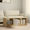 vidaXL Couchtisch Weiß und Sonoma-Eiche 102x50x36 cm Produktbild-Vorschau 5