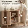 Wohnzimmer-Sideboard, ovales Aufbewahrungsm?bel mit 4 Produktbild-Vorschau 6