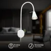 LED Leselampe mit Schalter, schwenkbar, rund, GU10, 400lm, Produktbild-Vorschau 2
