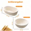 15-teiliges Gärkörbchen-Set aus Rattan, 23 cm rund und 25 Produktbild-Vorschau 2