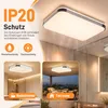 LZQ Acryl LED Deckenleuchte 72W Kaltweiß Deckenlampe Flur Produktbild-Vorschau 5