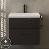 Planetmöbel Waschtischunterschrank 63cm Anthrazit mit Produktbild-Vorschau 3