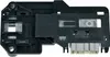 A black and gray washing machine door lock mechanism is shown against a white background. Produktbild-Vorschau