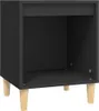 vidaXL Nachttisch Schwarz 40x35x50 cm Holzwerkstoff Produktbild-Vorschau 2