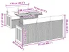 vidaXL 6-tlg. Garten-Sofagarnitur mit Kissen Grau Poly Produktbild-Vorschau 8