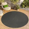 Tapiso Outdoor Teppich MONO Rund Modern Einfarbig Produktbild-Vorschau 1