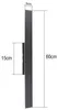 ZMH Applique LED per interni nero bianco caldo 60 cm 20 W Anteprima dell’immagine prodotto 3