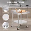 SucceBuy 24 x 24 x 30" Arbeitstisch aus Edelstahl, robuster Produktbild-Vorschau 4