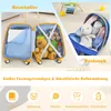 COSTWAY 2 pezzi valigia per bambini + zaino, trolley per Anteprima dell’immagine prodotto 8