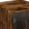 Design Nachttische mit Glastüren 2 Stk. Räuchereiche Produktbild-Vorschau 9