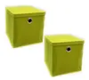 2 Ordnungsboxen, Aufbewahrungsboxen mit Deckel, 30x30x30 Produktbild-Vorschau 2