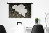 MuchoWow® Wandteppich Wandbehang Karte - Belgien - Punkte Produktbild-Vorschau 4