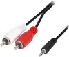 LogiLink 1x3.5mm - 2xRCA, 1.5m, 3.5mm, 2 x RCA, Nickel Produktbild-Vorschau 1