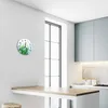 Glasuhr Wanduhr Küchenuhr Echt-Glas 30fi cm Wiese grün Produktbild-Vorschau 5