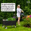 IvoQ Faltbarer Bollerwagen Schwarz – Tragfähigkeit 80 kg – Produktbild-Vorschau 6